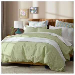 The Company Store mini garden classic cool cotton percale comforter floral king